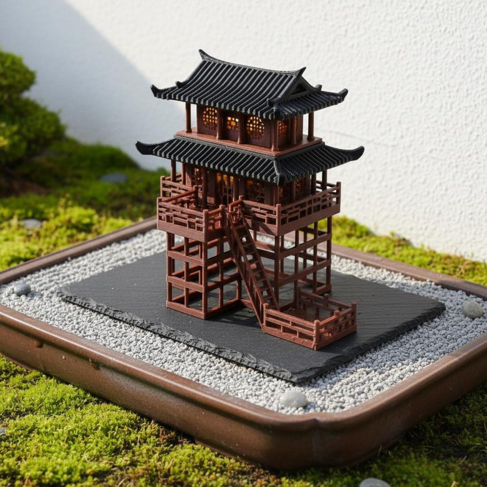 Настольная пластиковая пагода- – обзор и цена Us Bonsai Garden